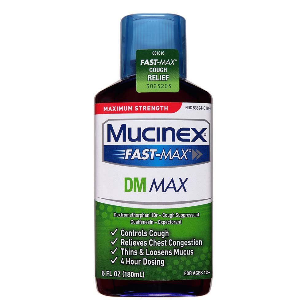 Mucinex Fast-Max Dm Max Maximum Strength Liquid, 6 Oz